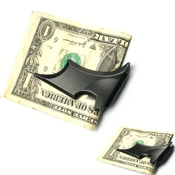 Personalized Men's Money Clip Batman Baterang Personalized Money Clip - Picture 8 of 8